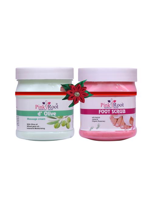 pink root d olive cream 500gm with diamond scrub 500gm - 17448042 - Very Small Image - 1