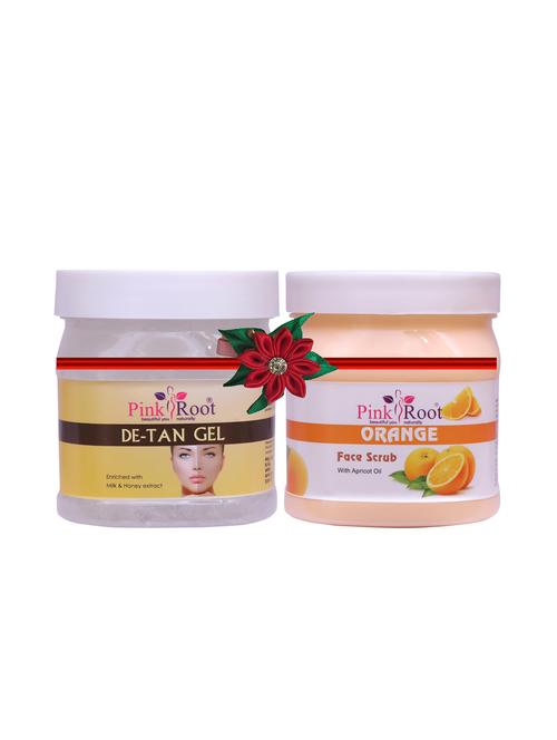 pink root de-tan gel 500gm with neem scrub 500gm - 17448059 - Very Small Image - 1