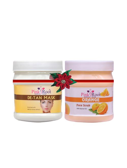 pink root de-tan mask 500gm with neem scrub 500gm - 17448071 - Very Small Image - 1