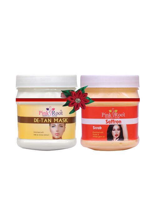 pink root de-tan mask 500gm with pearl scrub 500gm - 17448073 - Very Small Image - 1