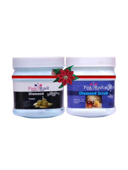 pink root de-tan scrub 500gm with shea butter cream 500gm - 17448111 - Very Small Image - 1