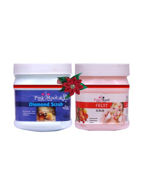 pink root diamond scrub 500gm with fruit mask 500gm - 17448149 - Very Small Image - 1