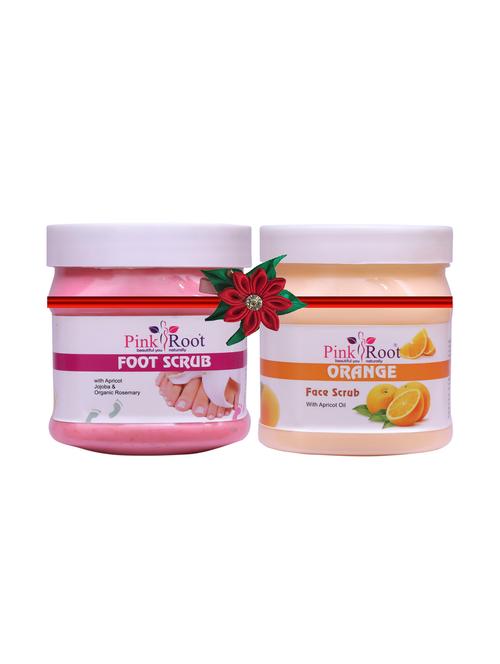 pink root foot scrub 500gm with neem scrub 500gm - 17448188 - Very Small Image - 1