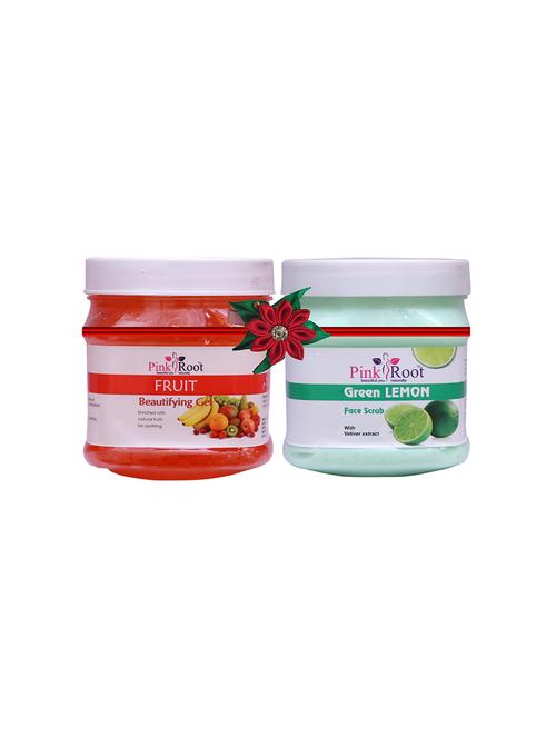 pink root fruit gel 500gm with fruit scrub 500gm - 17448224 - Very Small Image - 1