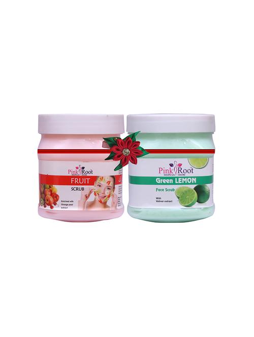 pink root fruit scrub 500gm with garlic hair mask 500gm - 17448242 - Very Small Image - 1