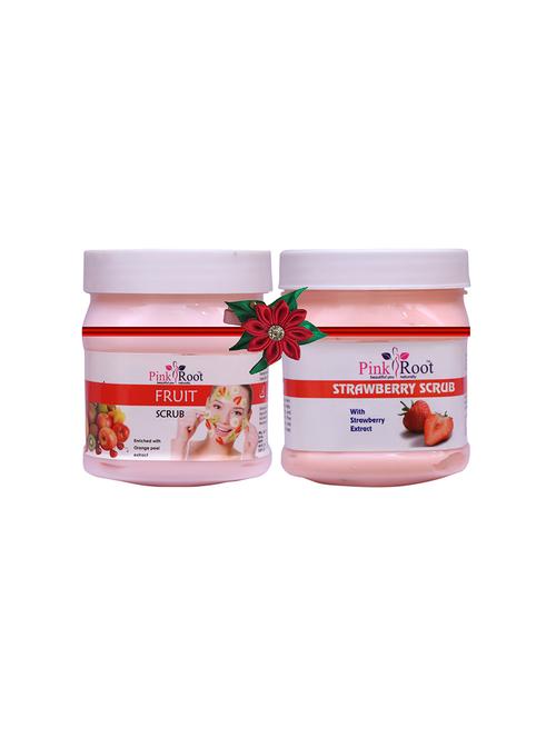 pink root fruit scrub 500gm with snake oil hair mask 500gm - 17448260 - Very Small Image - 1