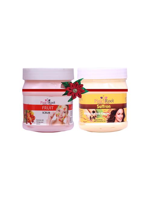 pink root fruit scrub 500gm with wine & beer scrub 500gm - 17448264 - Very Small Image - 1