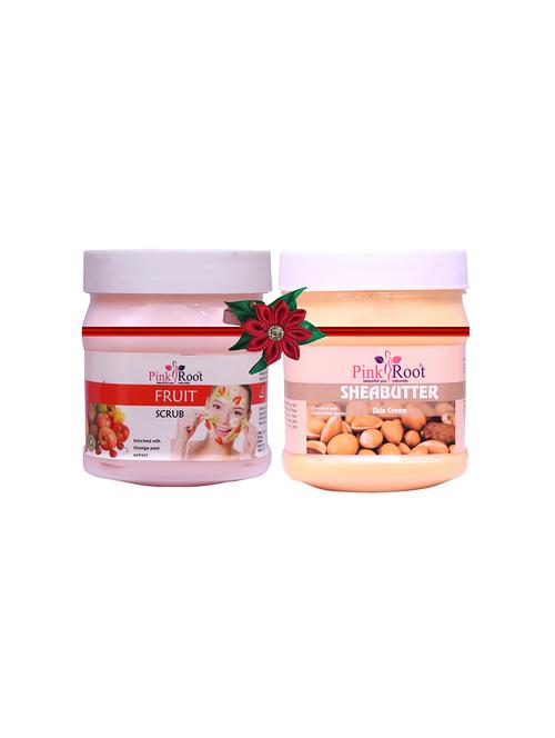 pink root fruit scrub 500gm with saffron cream 500gm - 17448265 - Very Small Image - 1