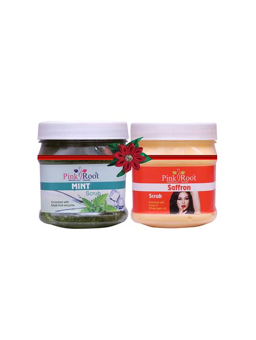pink root mint scrub 500gm with pearl scrub 500gm - 17448328 - Very Small Image - 1
