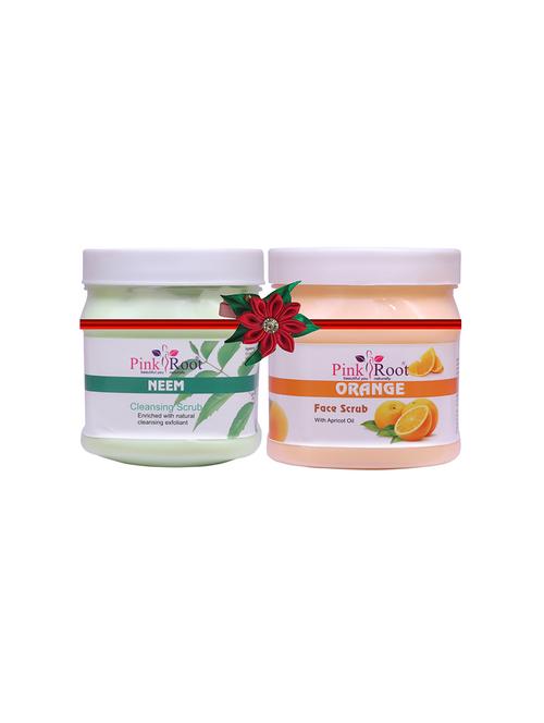 pink root neem cream 500gm with wine & beer scrub 500gm - 17448343 - Very Small Image - 1
