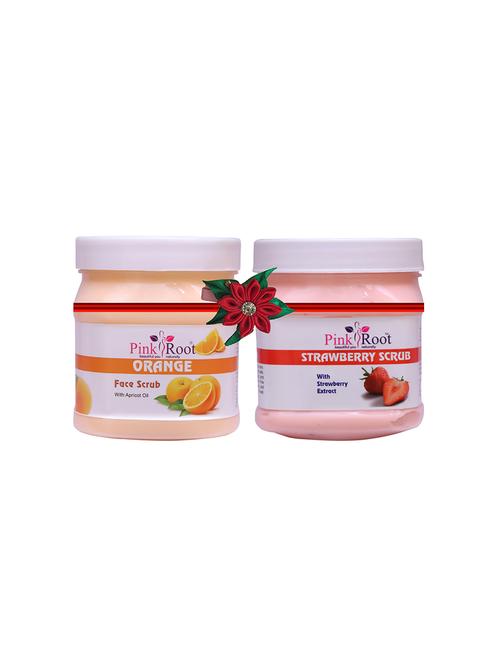 pink root orange scrub 500gm with snake oil hair mask 500gm - 17448370 - Very Small Image - 1