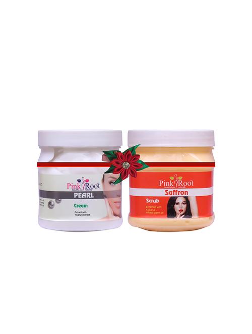 pink root pearl cream 500gm with pearl scrub 500gm - 17448389 - Very Small Image - 1