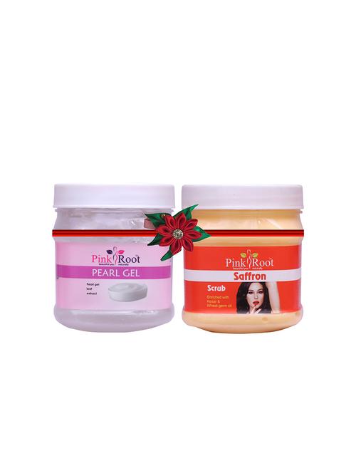 pink root pearl gel 500gm with pearl scrub 500gm - 17448393 - Very Small Image - 1