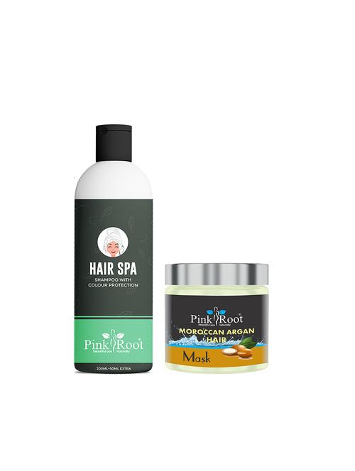 pink root hair spa shampoo with moroccan argan hair mask 200gm - 17448538 - Very Small Image - 1