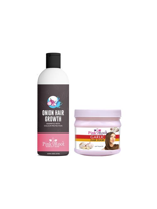 pink root onion shampoo with garlic mask 200gm - 17448545 - Very Small Image - 1