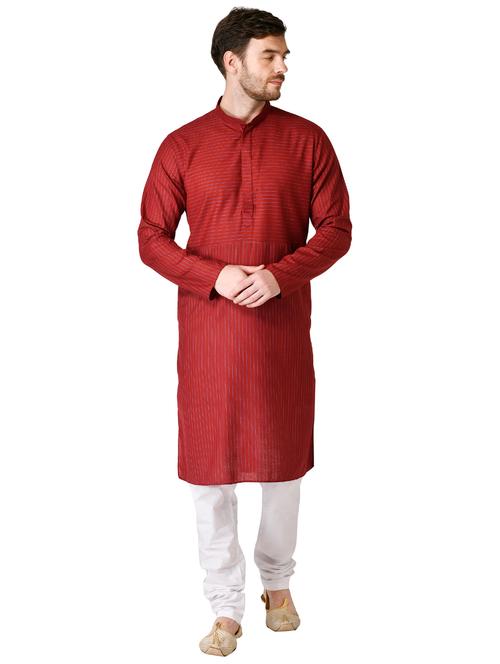red striped long kurta - 17449028 - Very Small Image - 1