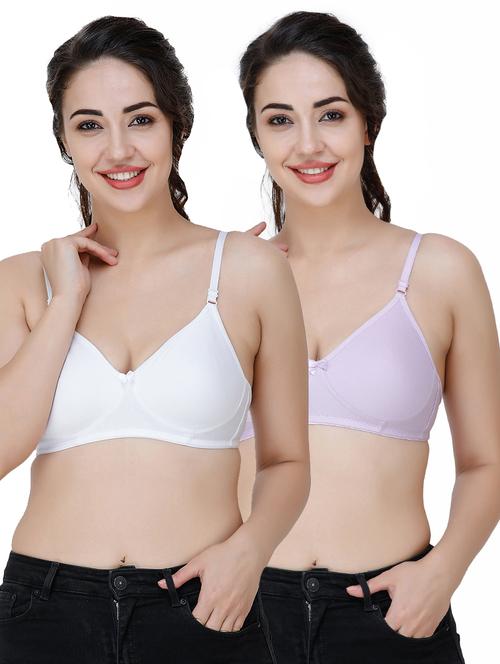 set of 2 solid t-shirt bra - 17451100 - Very Small Image - 1