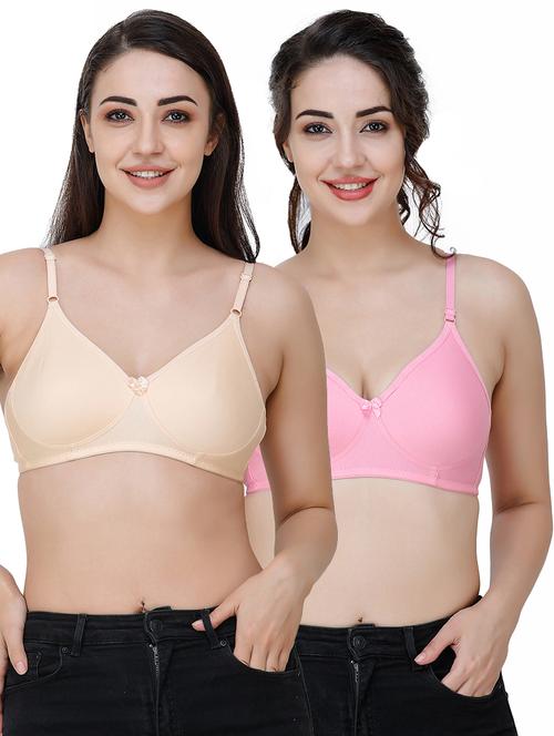 set of 2 solid t-shirt bra - 17451101 - Very Small Image - 1