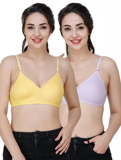 set of 2 solid t-shirt bra - 17451109 - Very Small Image - 1