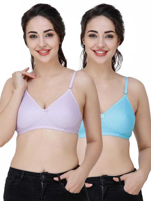 set of 2 solid t-shirt bra - 17451114 - Very Small Image - 1