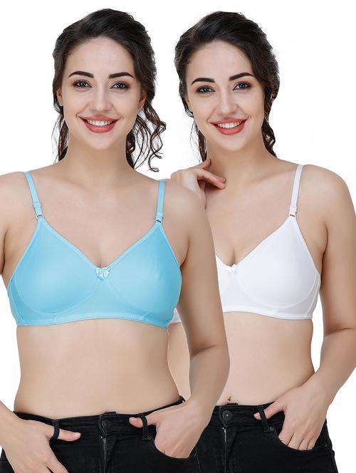 set of 2 solid t-shirt bra - 17451122 - Very Small Image - 1