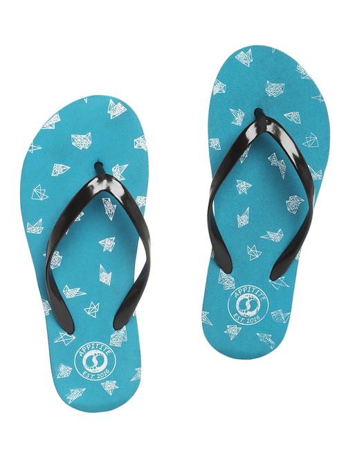 light blue rubber flip flops - 17451560 - Very Small Image - 1