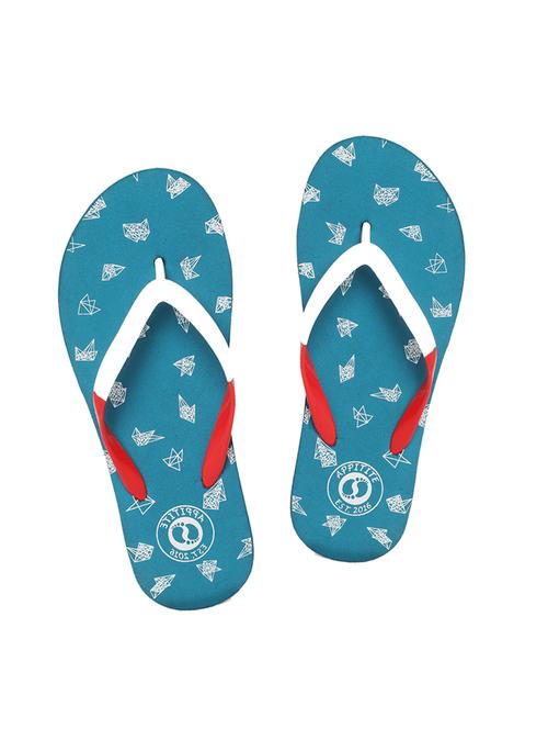 light blue rubber flip flops - 17451561 - Very Small Image - 1