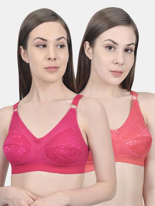 set of 2 bow patch minimizer bra - 17452753 - Very Small Image - 1