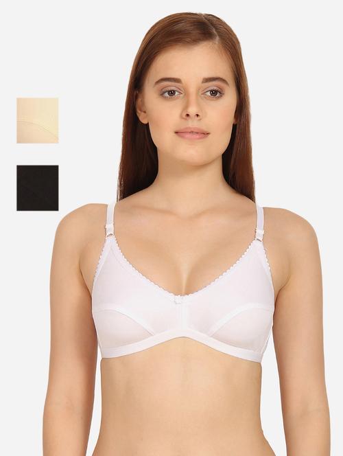 set of 3 floral patch bra - 17452788 - Very Small Image - 1