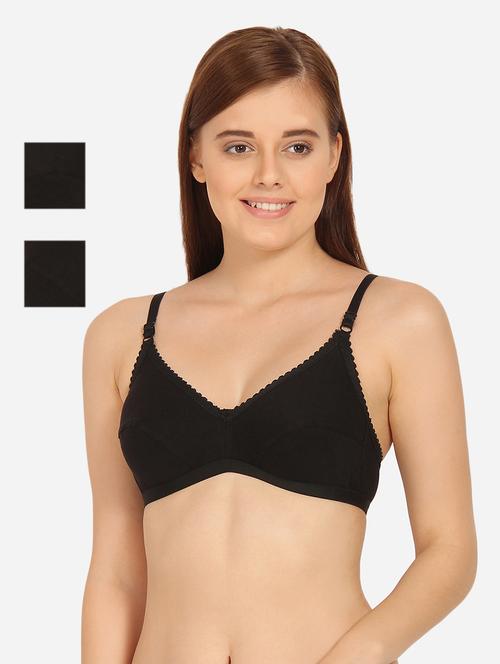 set of 3 floral patch bra - 17452789 - Very Small Image - 1