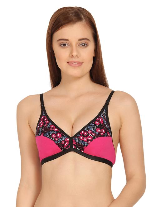 floral patch regular bra - 17452792 - Very Small Image - 1