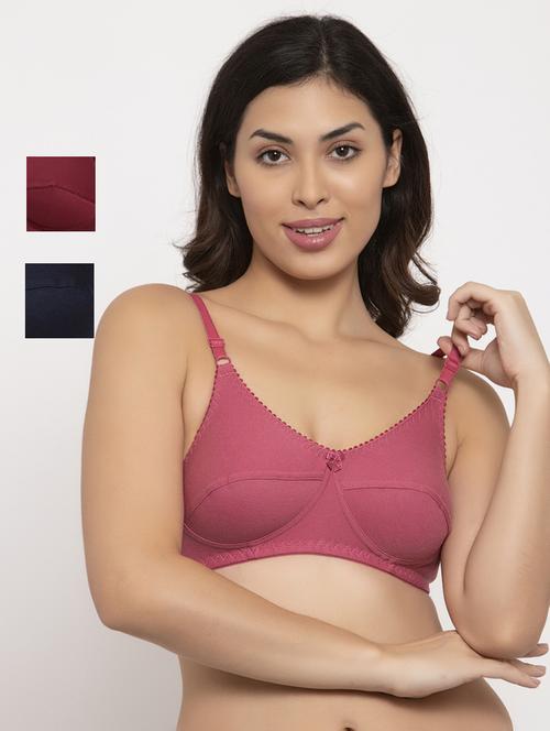 set of 3 bow patch bra - 17452879 - Very Small Image - 1