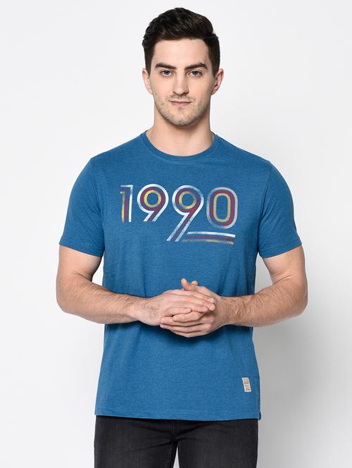 blue printed t-shirt - 17453526 - Very Small Image - 1