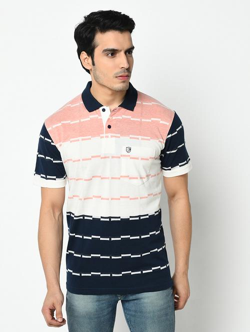 multi colored printed polo t-shirt - 17453619 - Very Small Image - 1