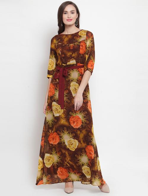 tie front a-line dress - 17454552 - Very Small Image - 1