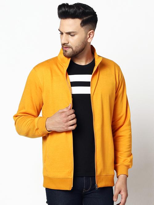 yellow solid fleece sweatshirt - 17454672 - Very Small Image - 1