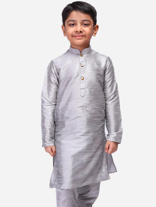 dupion silk kurta - 17456699 - Very Small Image - 1