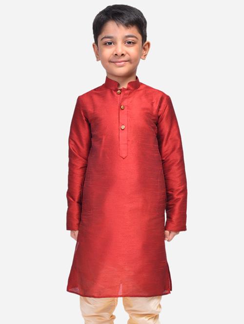 dupion silk kurta - 17456701 - Very Small Image - 1