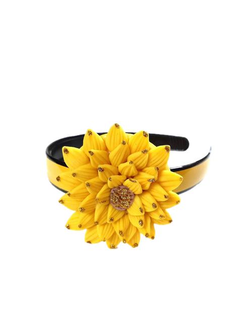 yellow crystal hair band - 17457013 - Very Small Image - 1