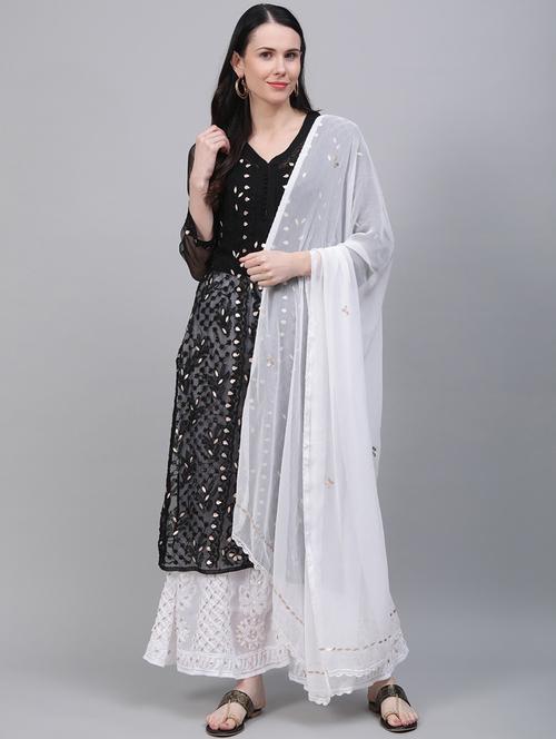 chikankari suit set - 17457340 - Very Small Image - 1