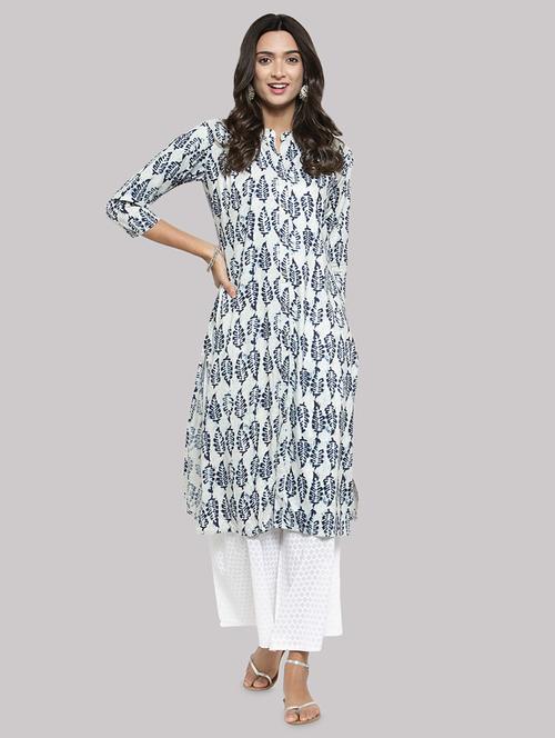 women's front slit kurta - 17457731 - Very Small Image - 1