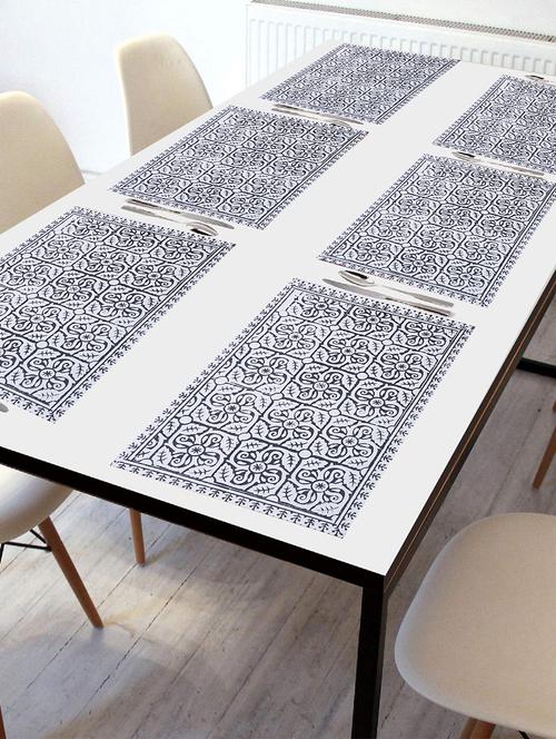 cotton dining table place mats (set of 6) - 17458576 - Very Small Image - 1