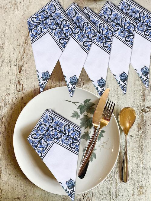 cotton multipurpose kitchen napkin (pack of 6) - 17458698 - Very Small Image - 1