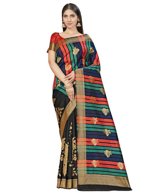 self design woven saree - 17458934 - Very Small Image - 1