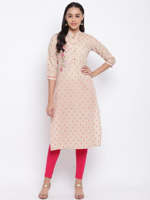 printed straight kurta - 17459474 - Very Small Image - 1