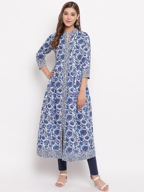 floral anarkali kurta - 17459536 - Very Small Image - 1