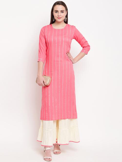 gota patti kurta sharara set - 17459658 - Very Small Image - 1