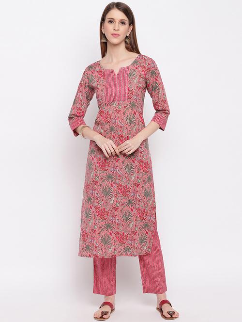 floral kurta pant set - 17459679 - Very Small Image - 1