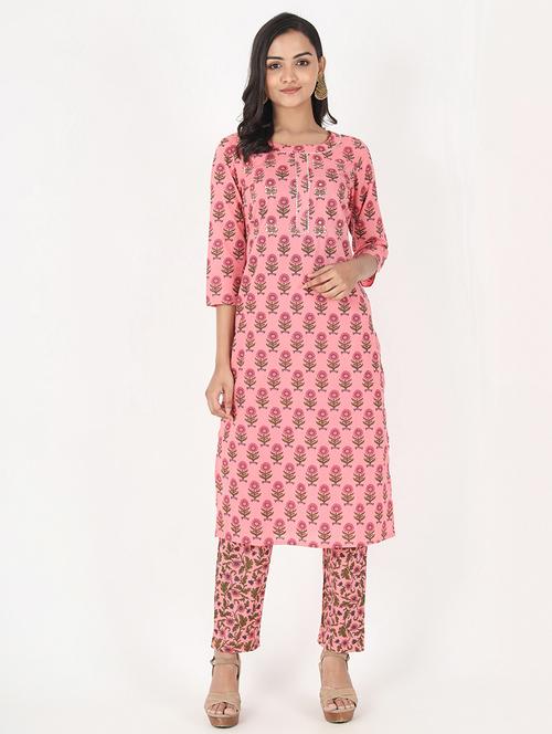 printed kurta pant set - 17459707 - Very Small Image - 1