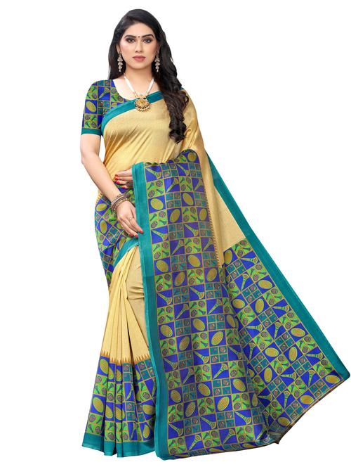 conversational printed saree with blouse - 17459854 - Very Small Image - 1